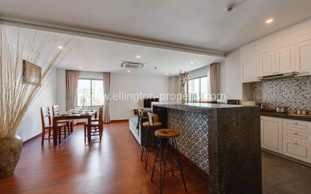 2 Bedrooms Service Apartment For Rent In Bkk1 - Ellington Property