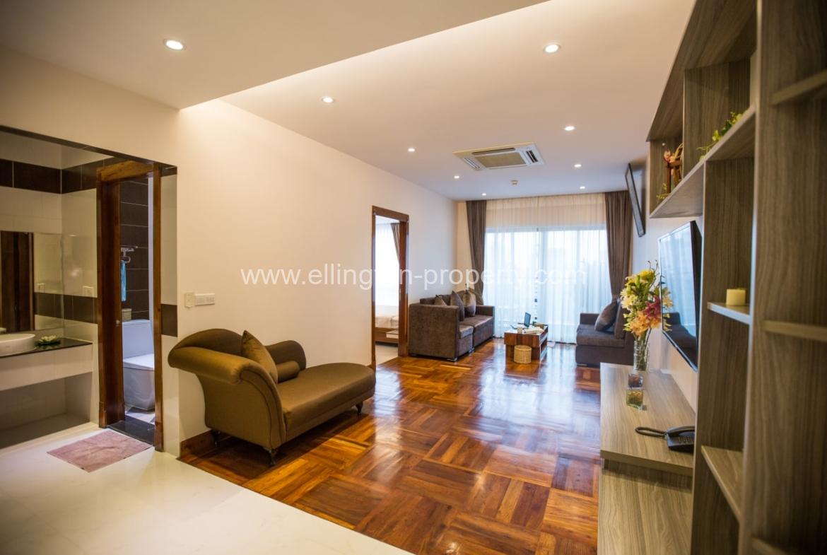 2 Bedrooms Service Apartment For Rent In Bkk1 - Ellington Property