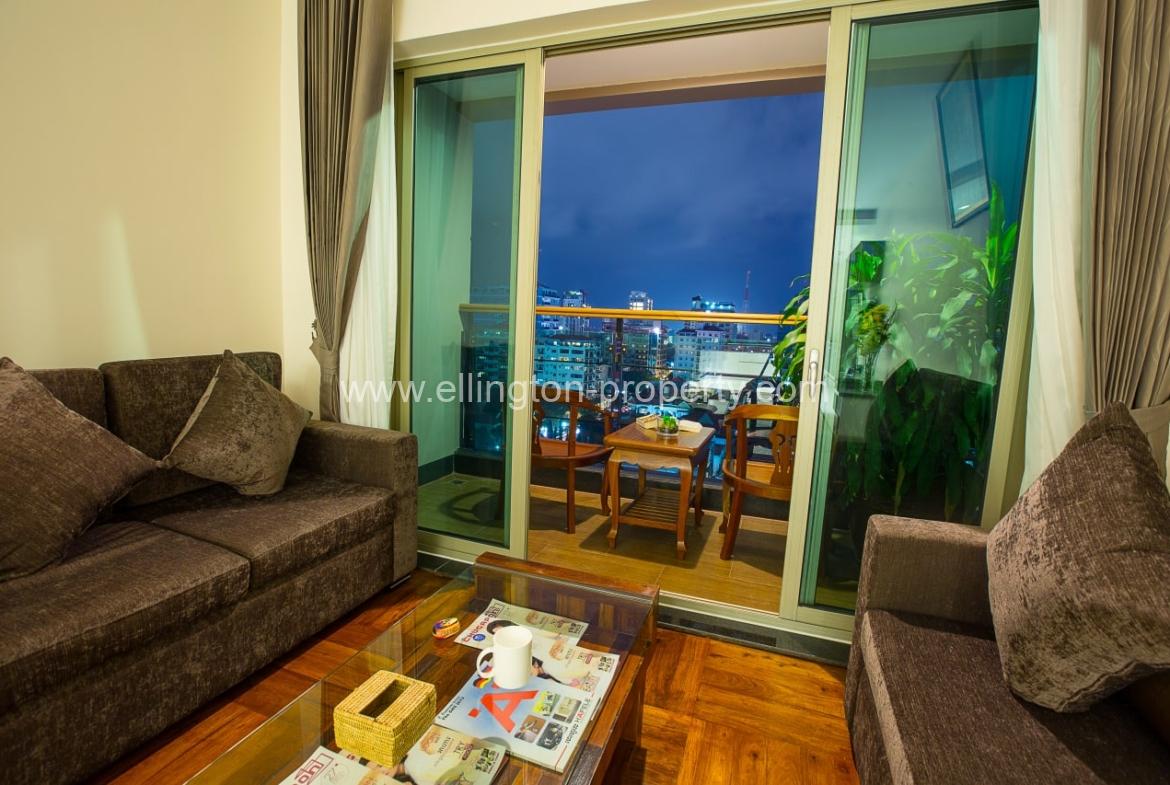 2 Bedrooms Service Apartment For Rent In Bkk1 - Ellington Property