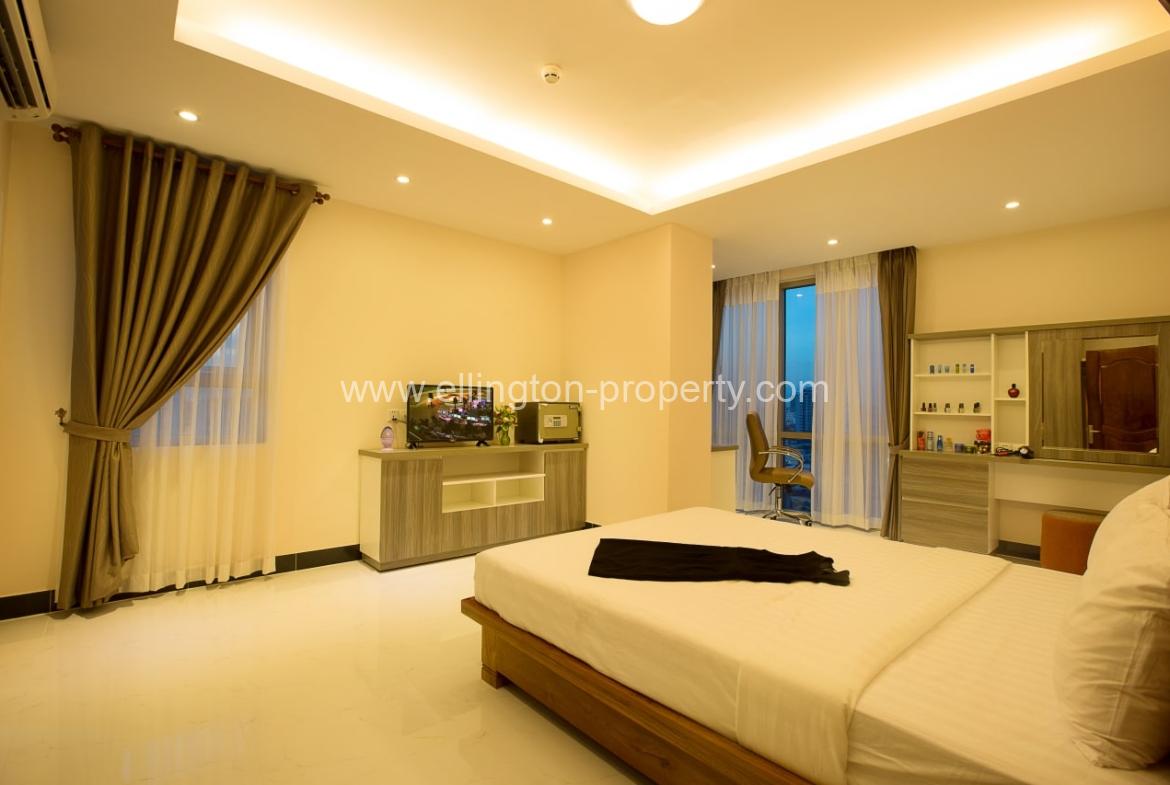 2 Bedrooms Service Apartment For Rent In Bkk1 - Ellington Property