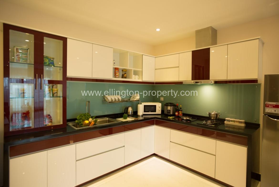 2 Bedrooms Service Apartment For Rent In Bkk1 - Ellington Property