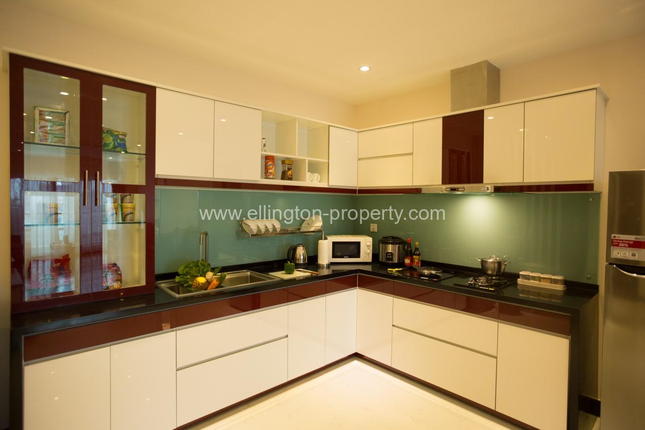 2 Bedrooms Service Apartment For Rent In Bkk1 - Ellington Property