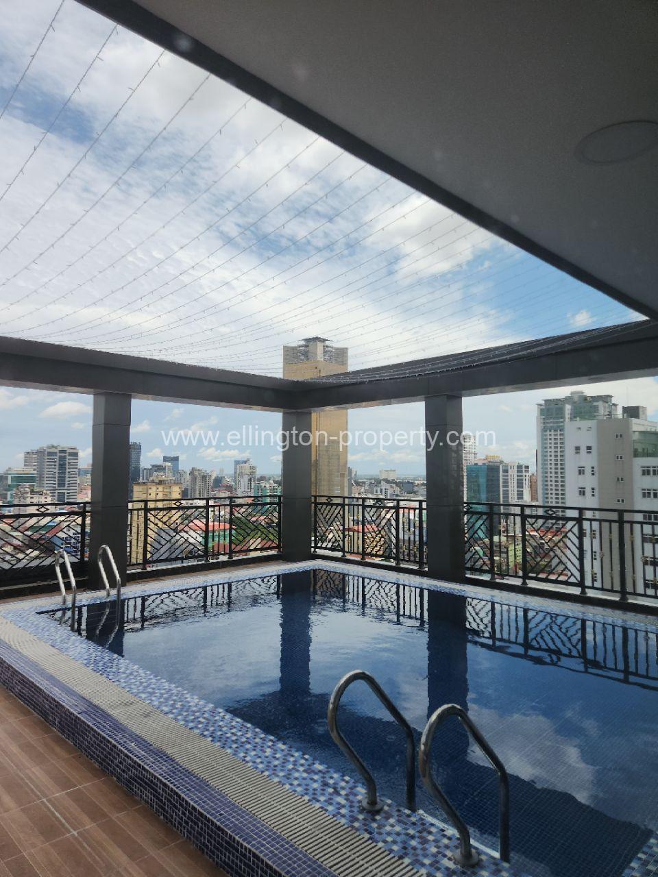 1 Bedroom Service Apartment For Rent In Bkk2 - Ellington Property