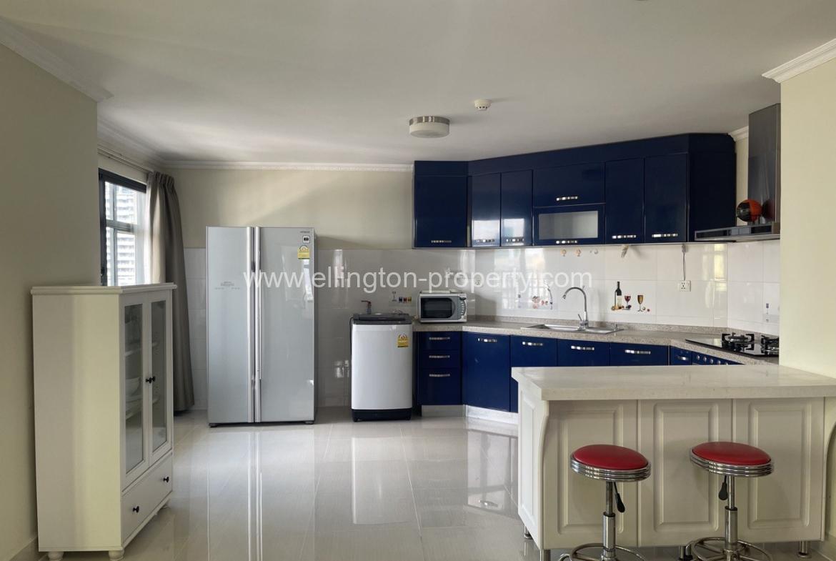 2 Bedrooms Service Apartment For Rent In Bkk1 - Ellington Property