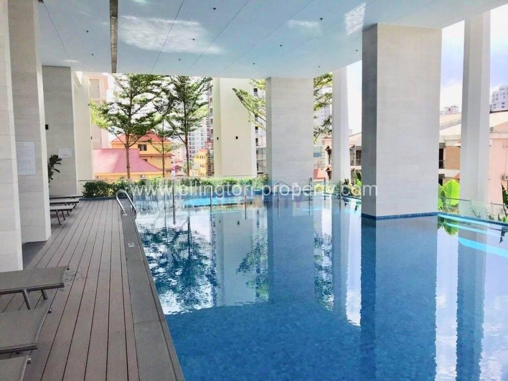 One Bedroom Services Apartmrent For Rent In Bkk1 - Ellington Property