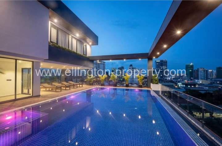 1 Bedroom Service Apartment For Rent In Bkk2 - Ellington Property