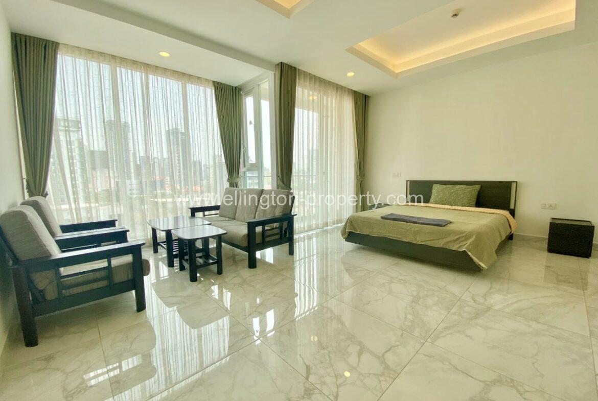 Studio Room Services Apartment For Rent In Bkk1 - Ellington Property