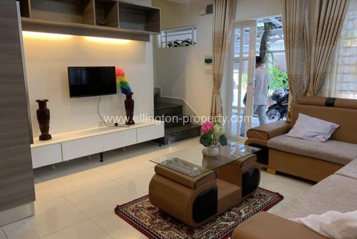 Villa For Rent In Borey Peng Huoth Boerng Snor - Ellington Property