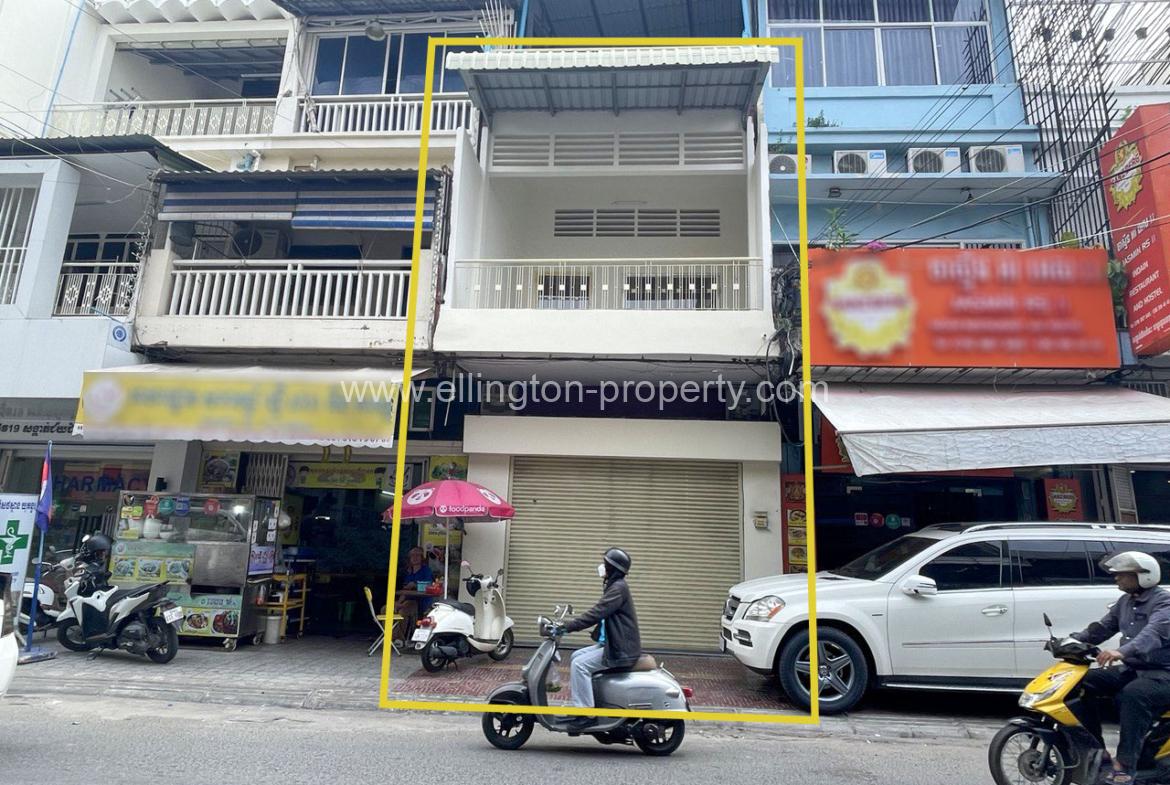 Shophouse For Rent In Doun Penh - Ellington Property