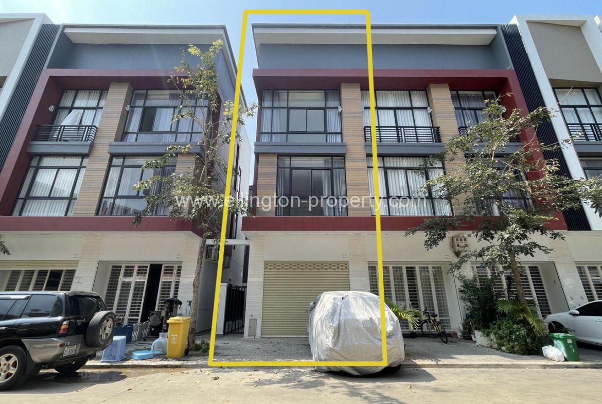 Shophouse For Rent In Borey Peng Houth - Ellington Property