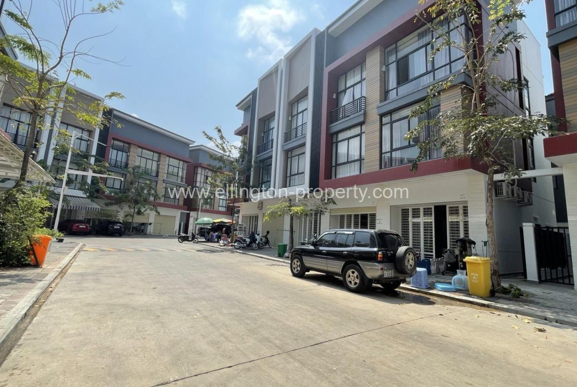 Shophouse For Rent In Borey Peng Houth - Ellington Property