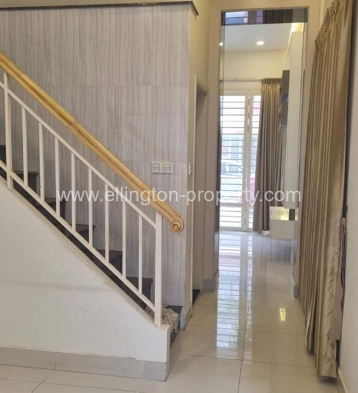 Flat House For Rent In Borey Peng Huoth Boerng Snor  - Ellington Property