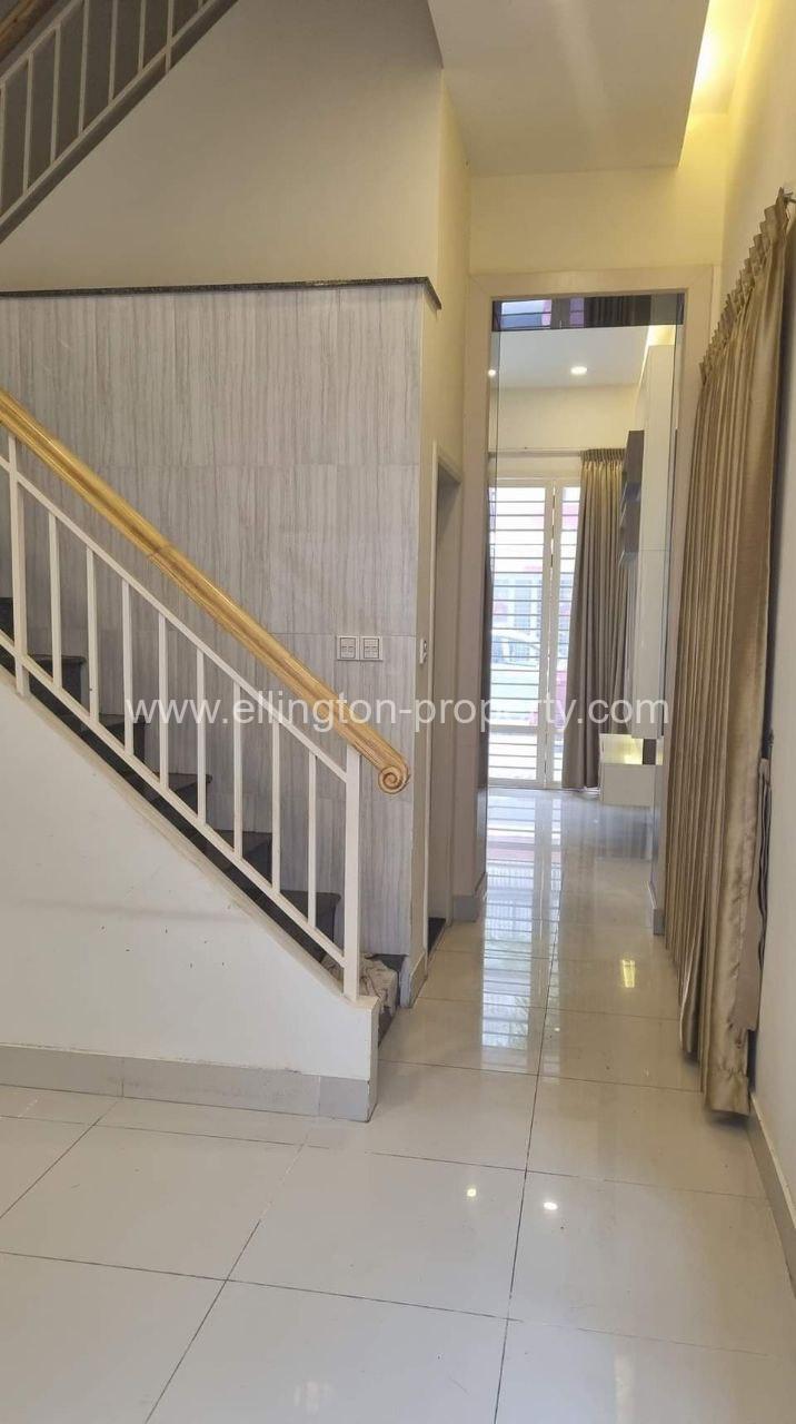 Flat House For Rent In Borey Peng Huoth Boerng Snor  - Ellington Property