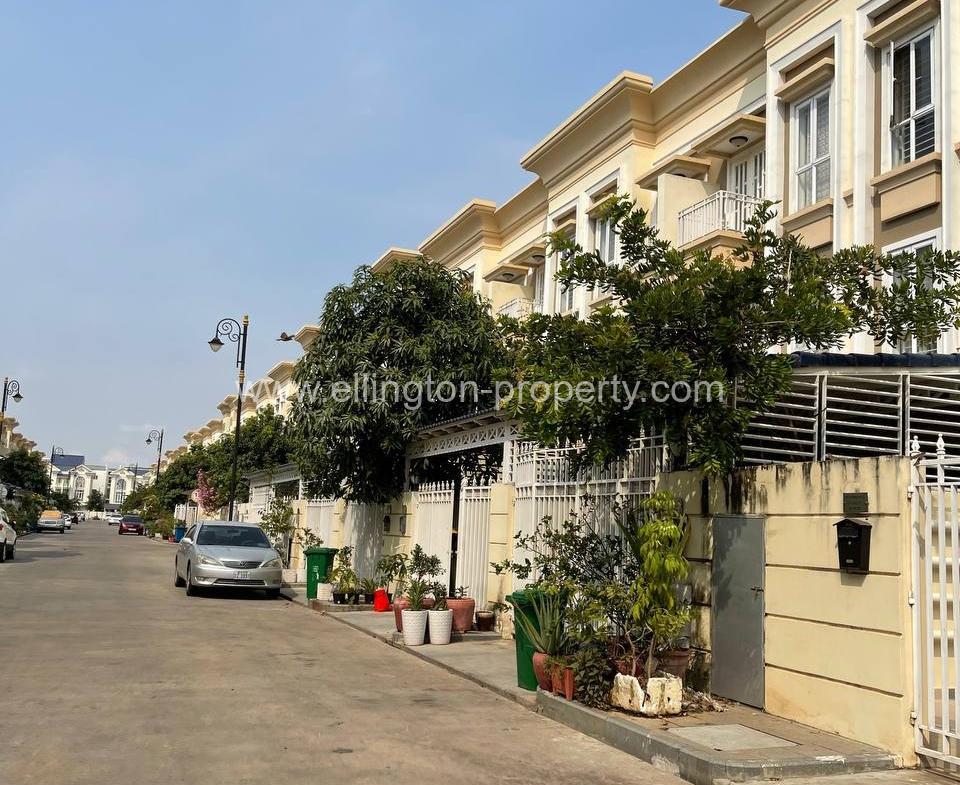 La Villa For Rent In Borey The Mekong Royal - Ellington Property