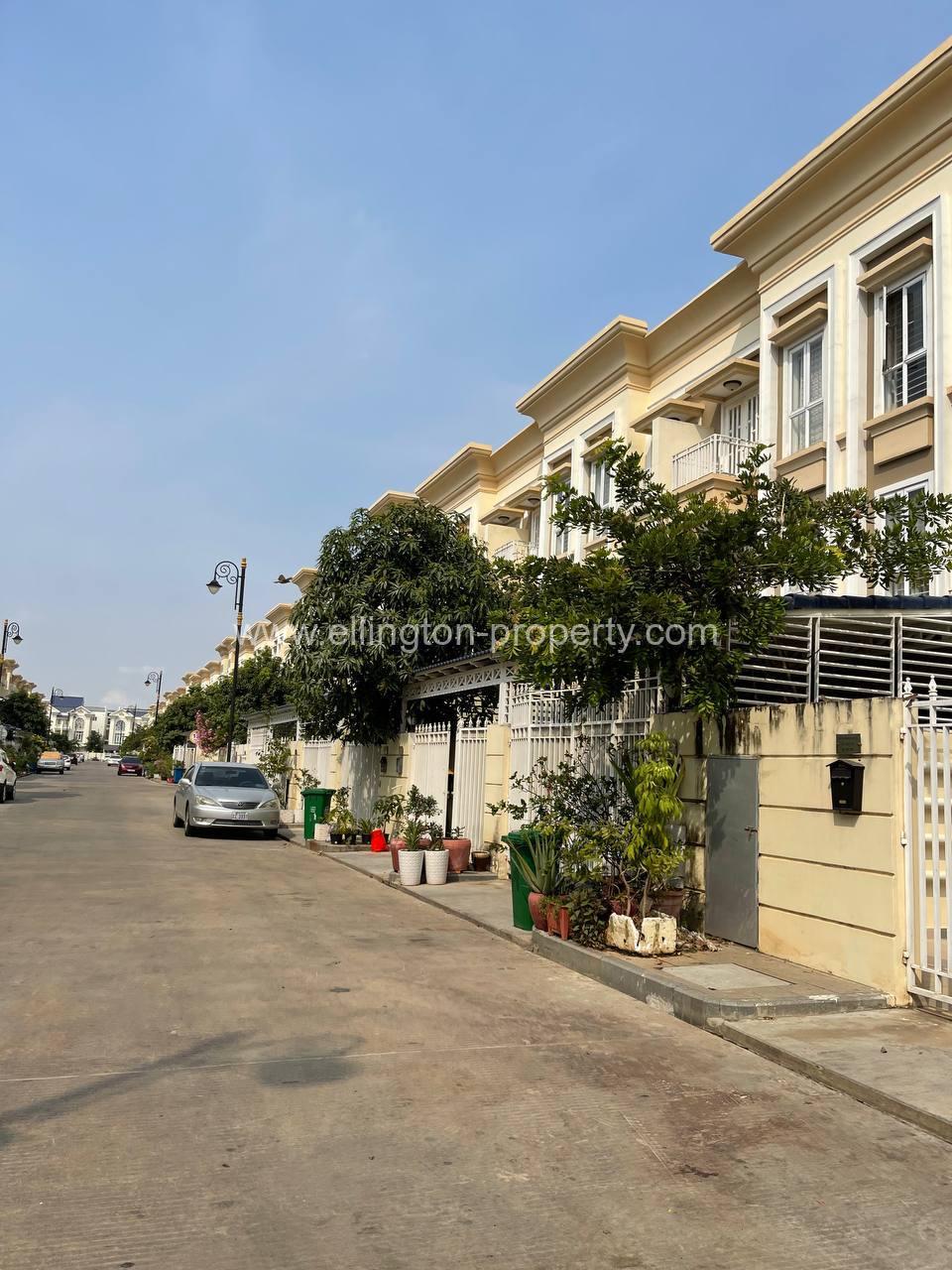 La Villa For Rent In Borey The Mekong Royal - Ellington Property