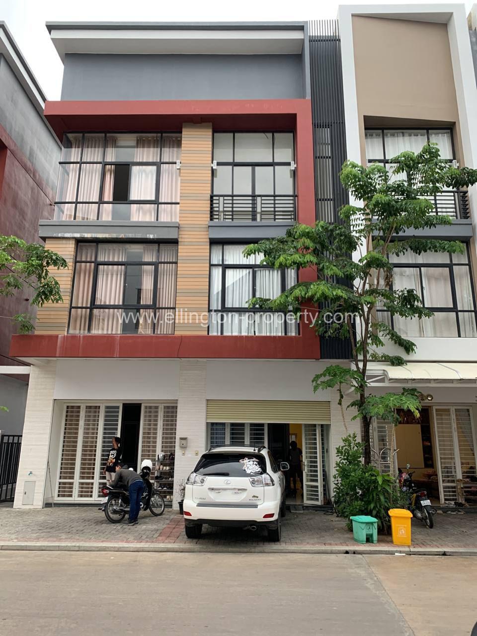 Flat House For Rent In Borey Peng Huoth Boerng Snor - Ellington Property