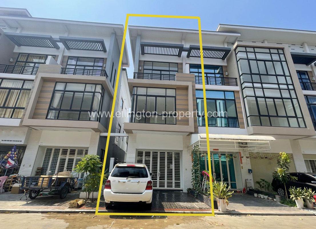 Flat House For Rent In Borey Peng Houth Beong Snor - Ellington Property