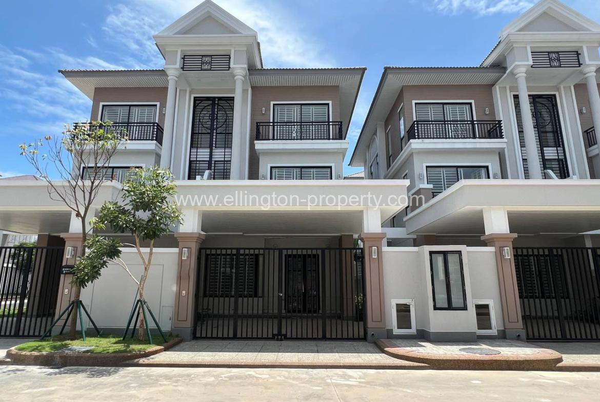 Villa For Rent In Borey Peng Houth Boerng Snor. - Ellington Property