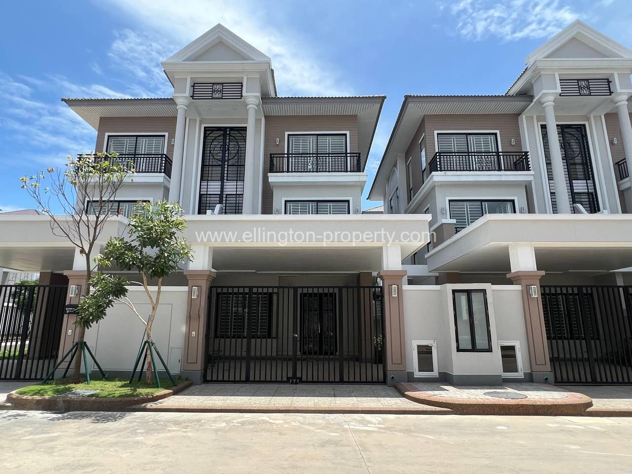 Villa For Rent In Borey Peng Houth Boerng Snor. - Ellington Property