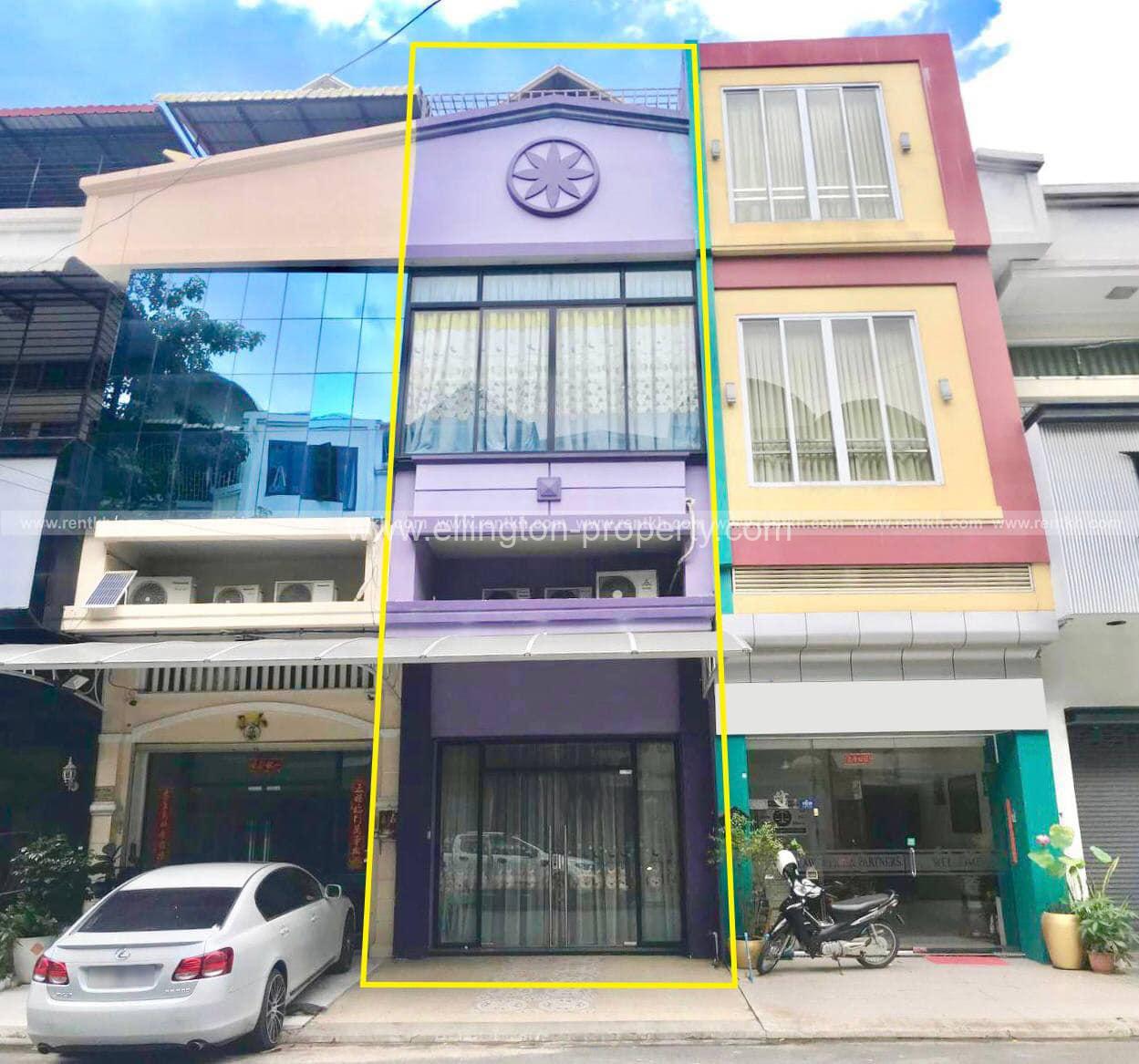 Shophouse For Rent In Chamkar Morn - Ellington Property