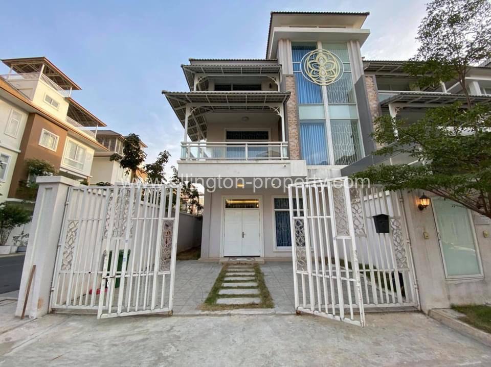 Twin Villa For Rent In Borey Orkide 2004 - Ellington Property