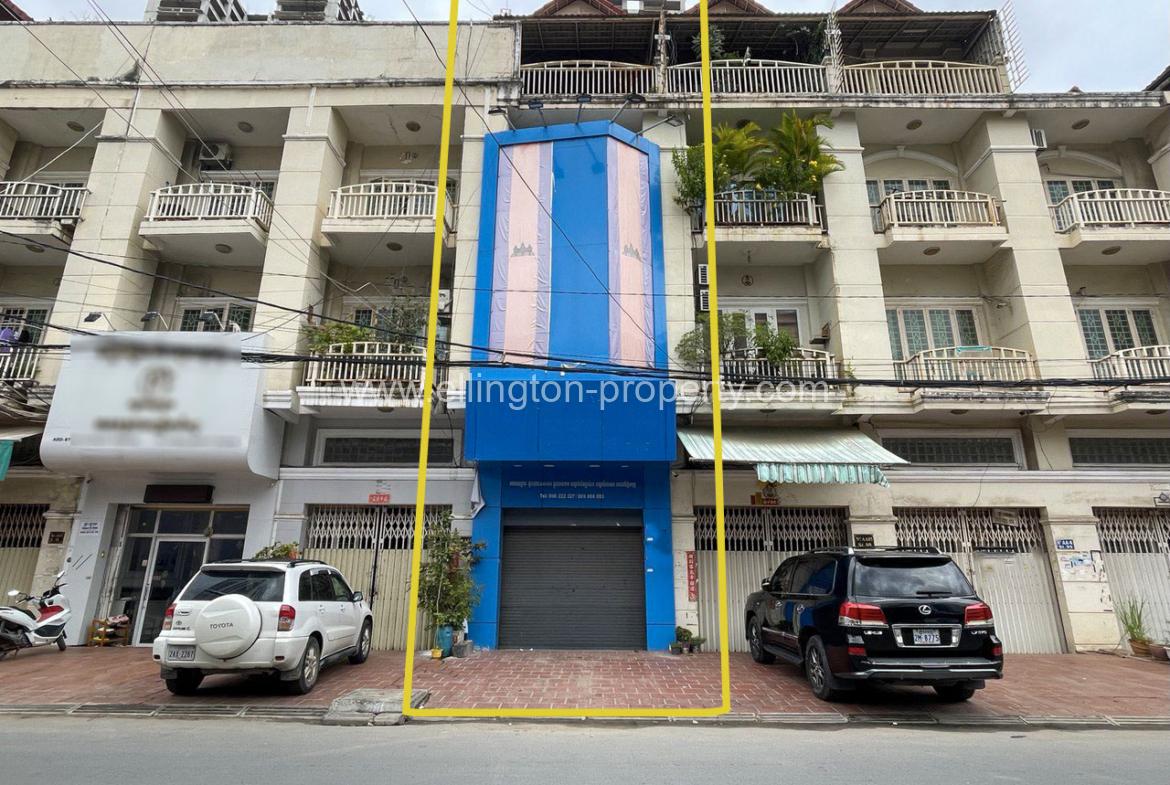 Shophouse For Rent In Beong Tabek - Ellington Property