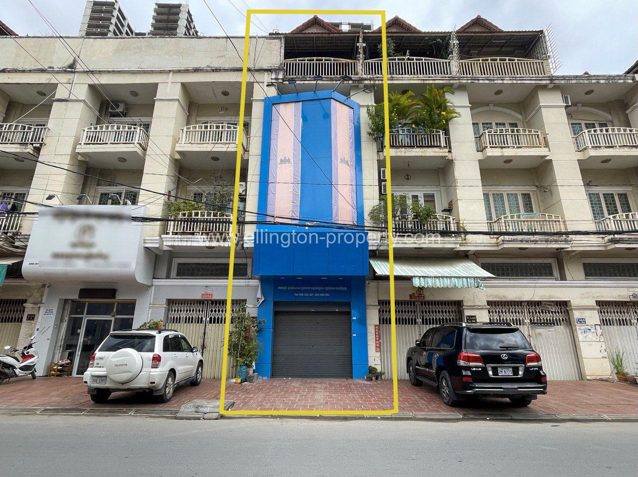 Shophouse For Rent In Beong Tabek - Ellington Property