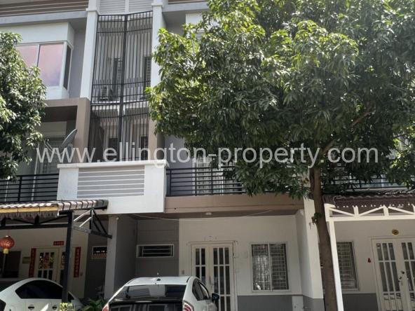 Villa For Rent In Borey Peng Huoth Boerng Snor - Ellington Property