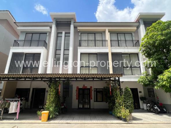 Villa For Rent In Borey Peng Huoth Boerng Snor - Ellington Property