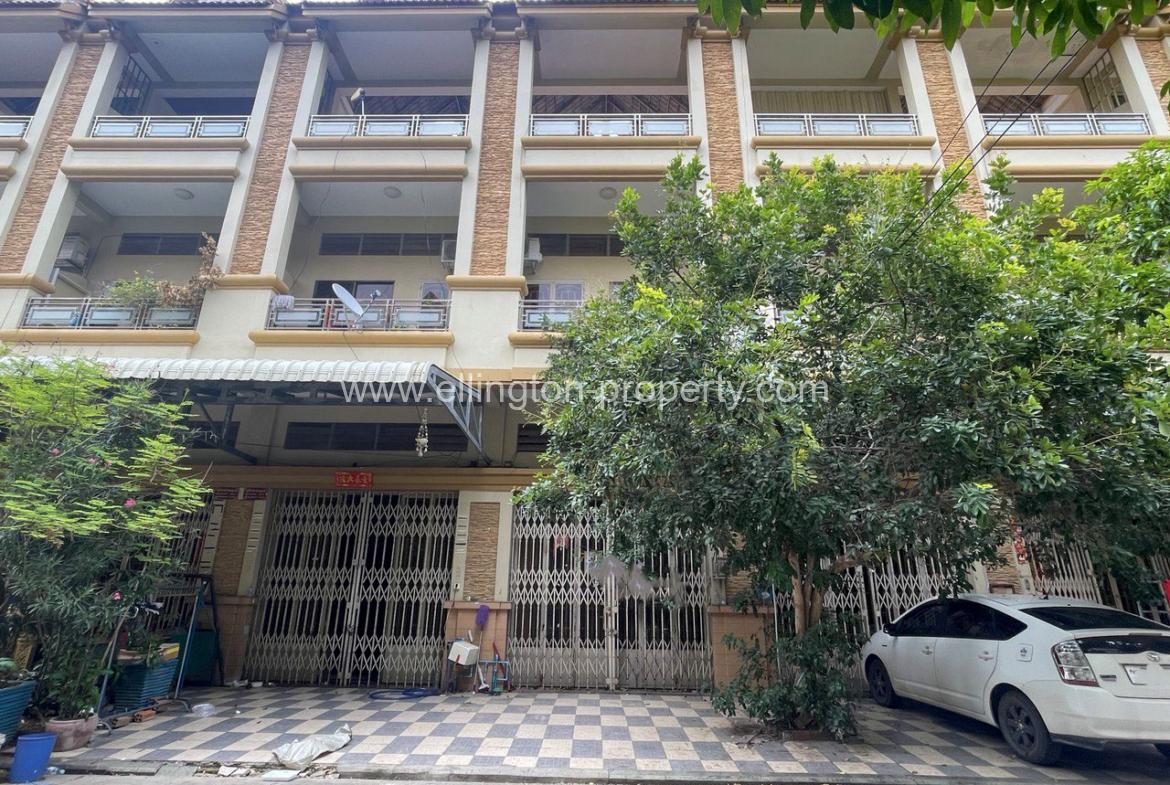 Flat House For Rent In Borey Peng Houth Mean Chey - Ellington Property