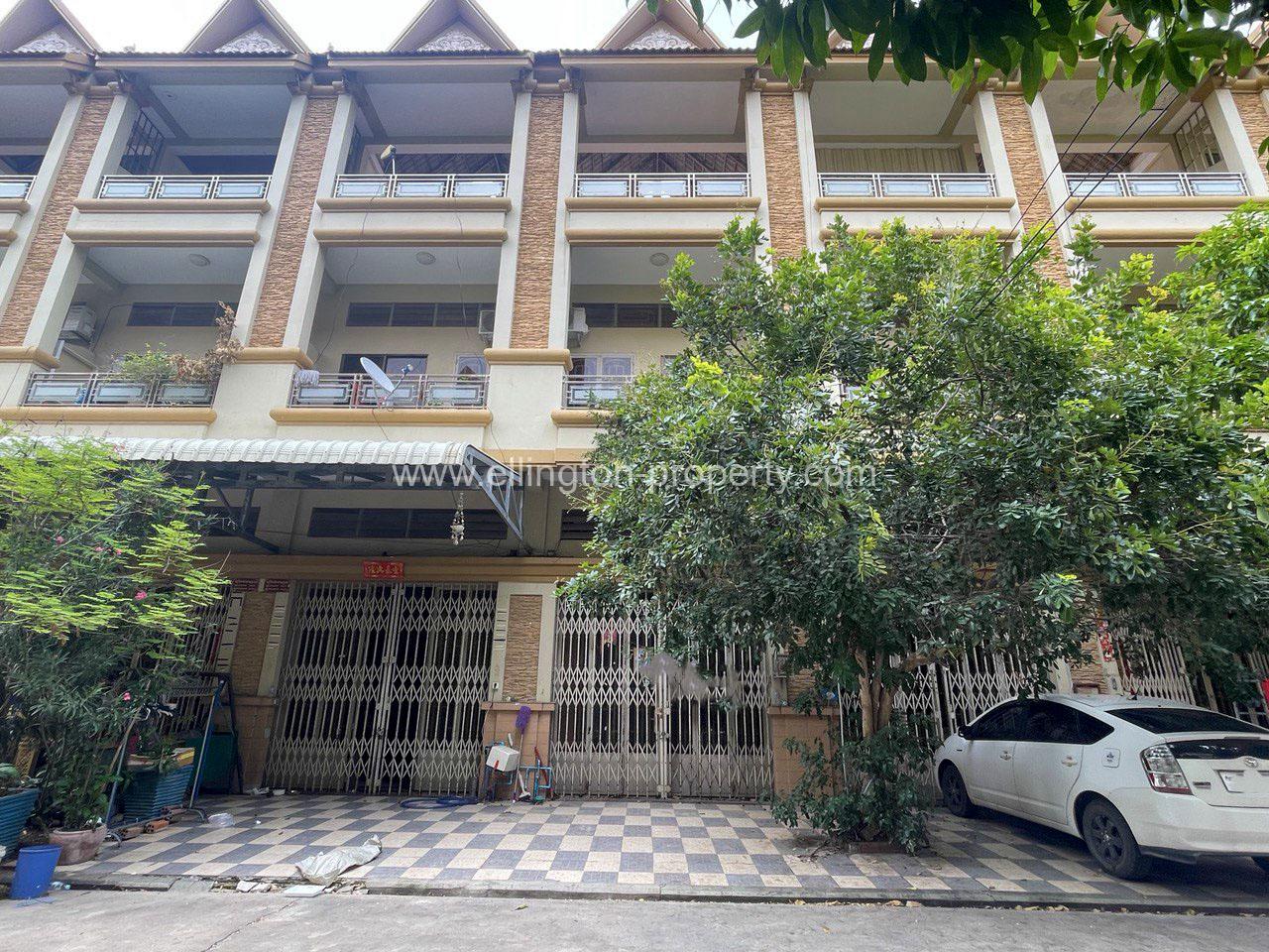 Flat House For Rent In Borey Peng Houth Mean Chey - Ellington Property