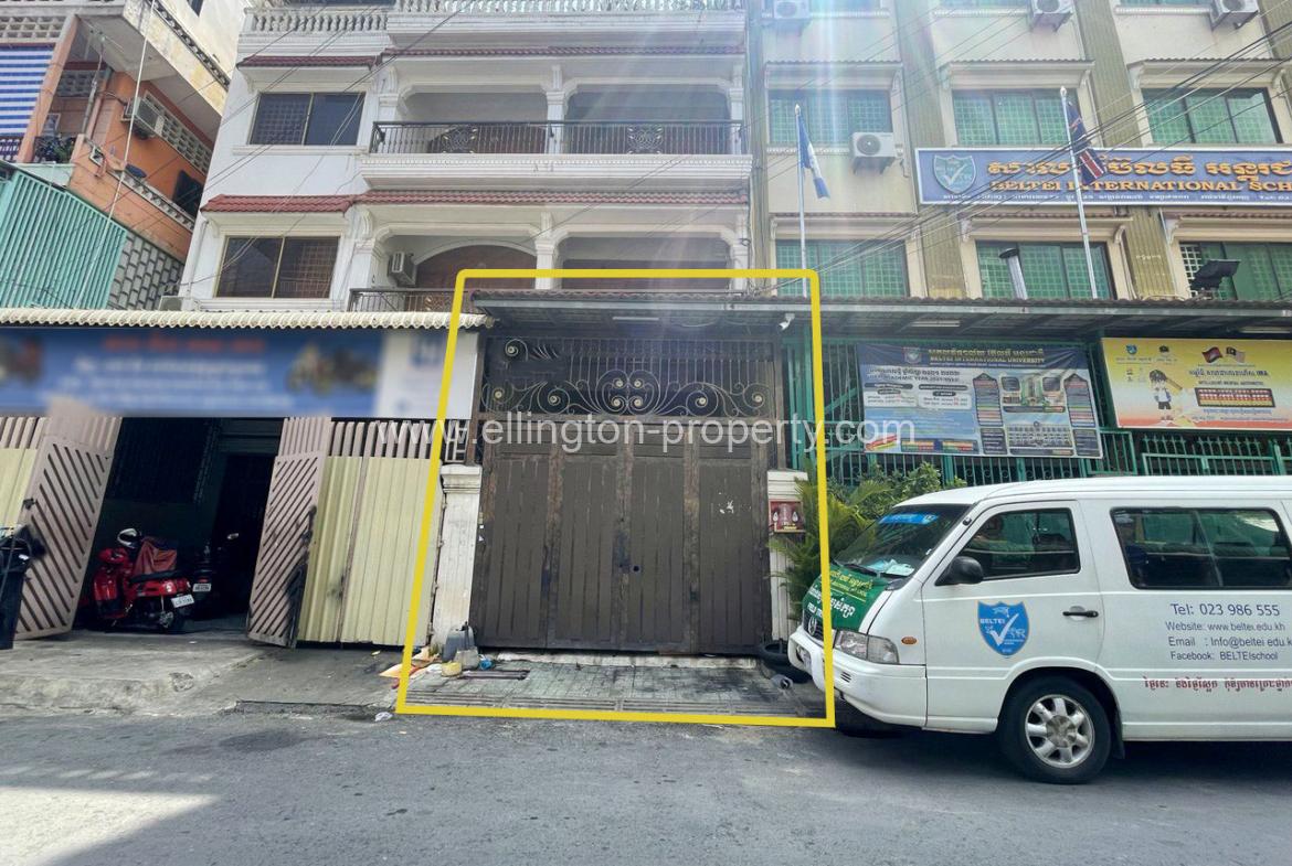 Shophouse For Rent At Beong Prolit - Ellington Property