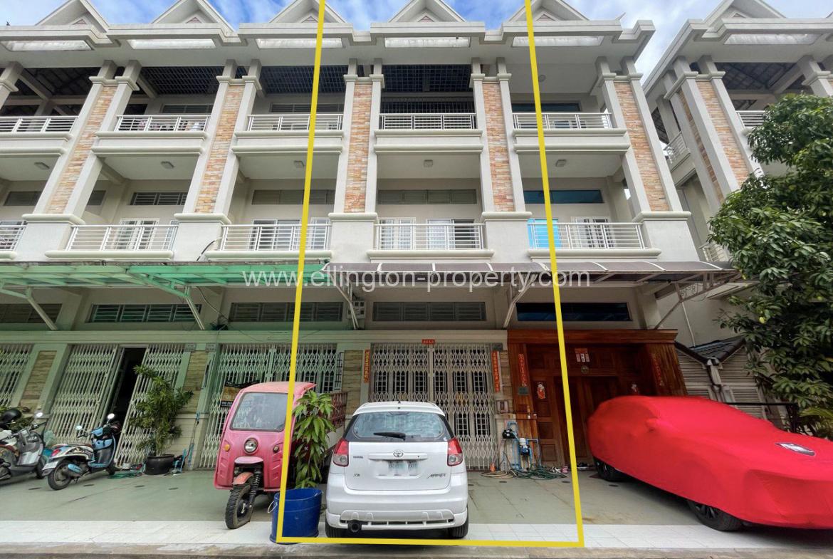 Flat House For Rent In Borey Peng Houth Men Chey - Ellington Property