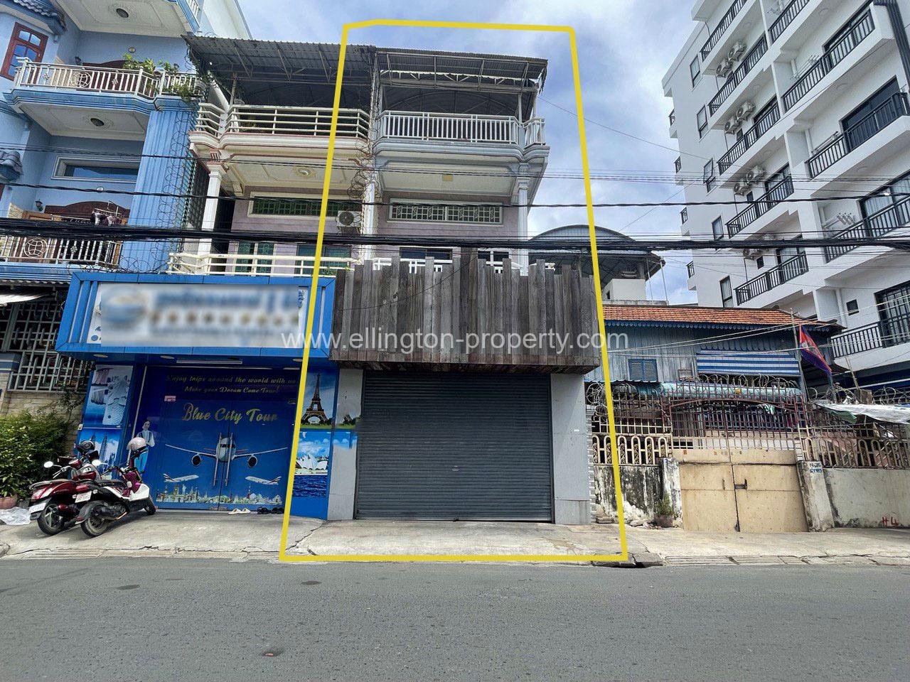 Shophouse For Rent In Chamkar Morn - Ellington Property