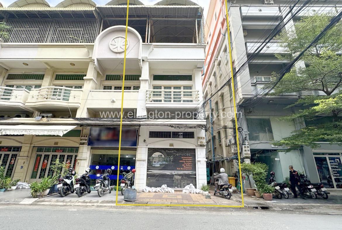 Shophouse For Rent In Chamkar Morn - Ellington Property