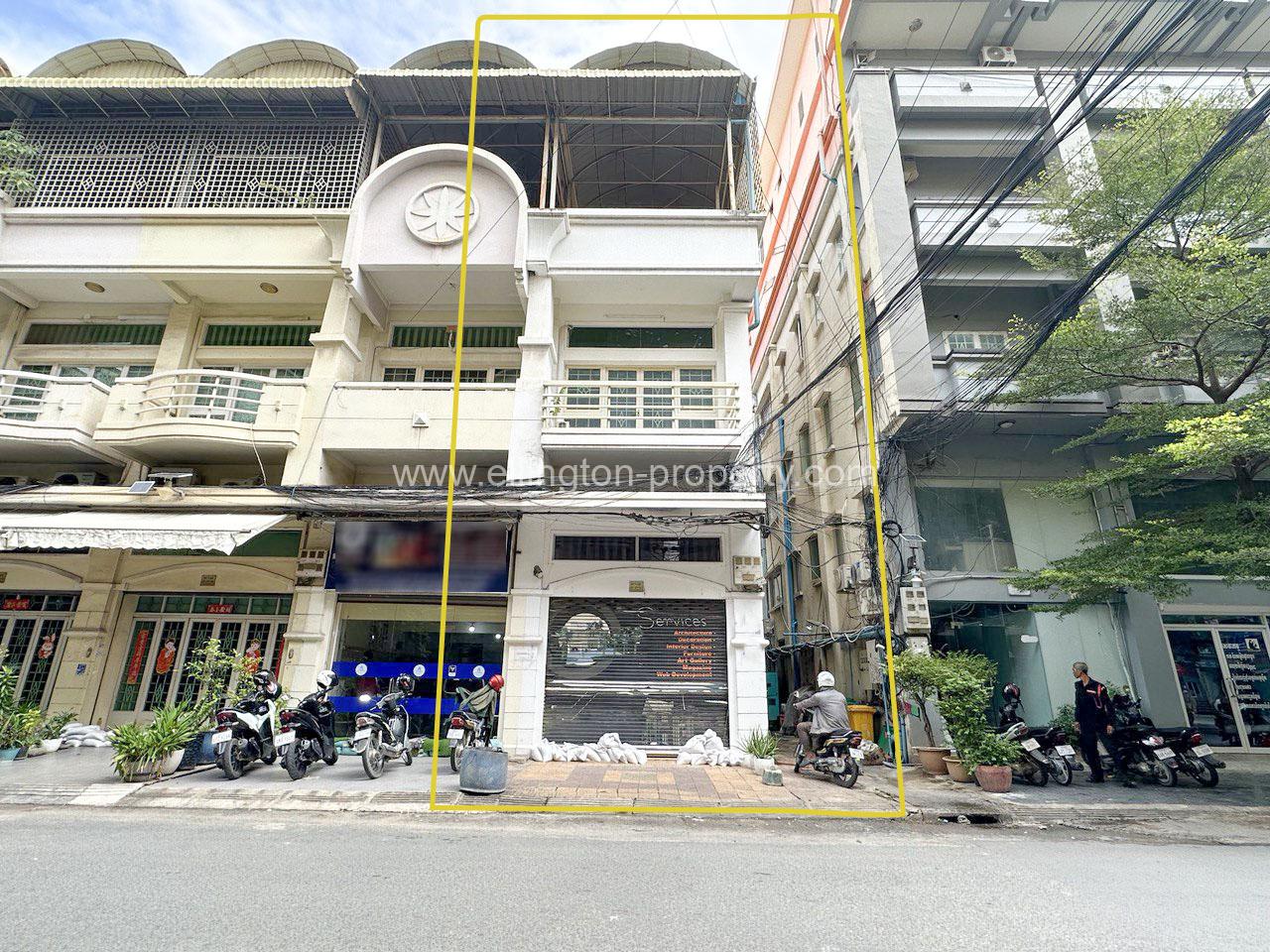 Shophouse For Rent In Chamkar Morn - Ellington Property