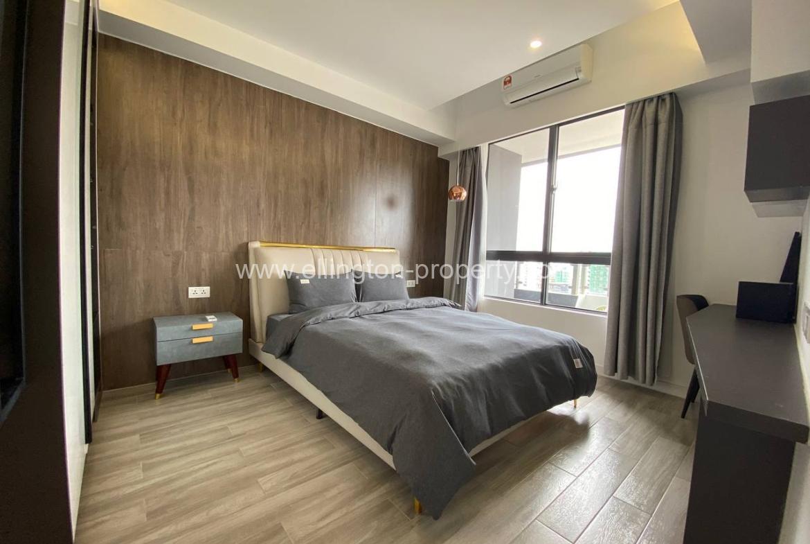 2 Bedrooms Service Apartment For Rent In Bkk1 - Ellington Property