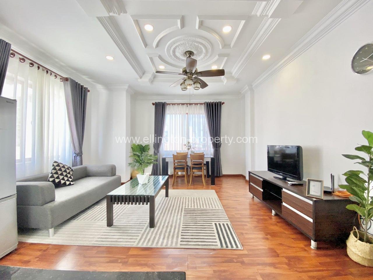 1bedroom Service Apartment For Rent In Bkk1 - Ellington Property