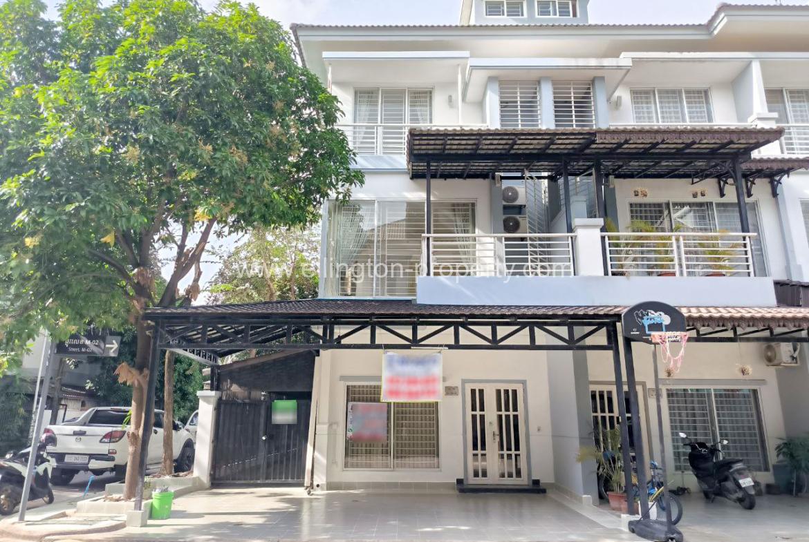 Link House For Rent In Borey Peng Houth - Ellington Property