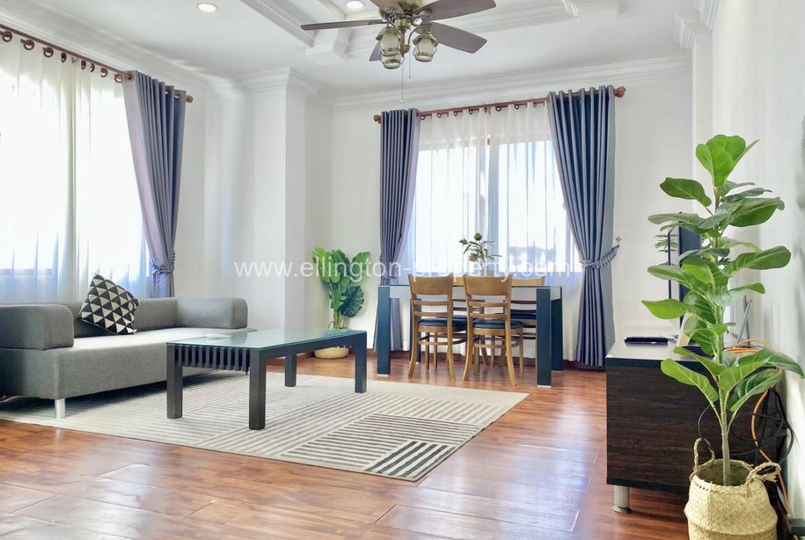 1bedroom Service Apartment For Rent In Bkk1 - Ellington Property