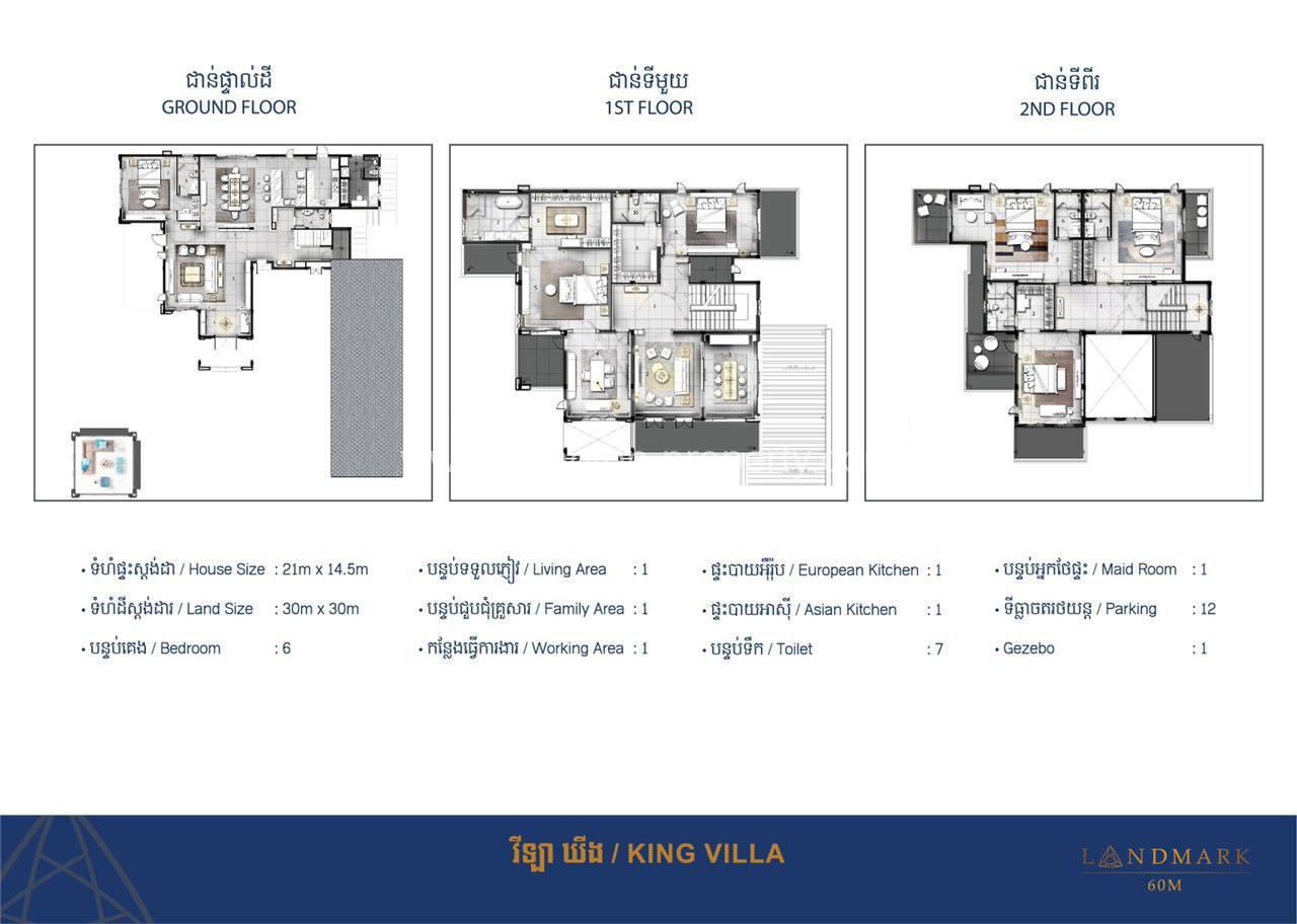 Villa For Sale In Borey Chipmong Land Street 60m - Ellington Property