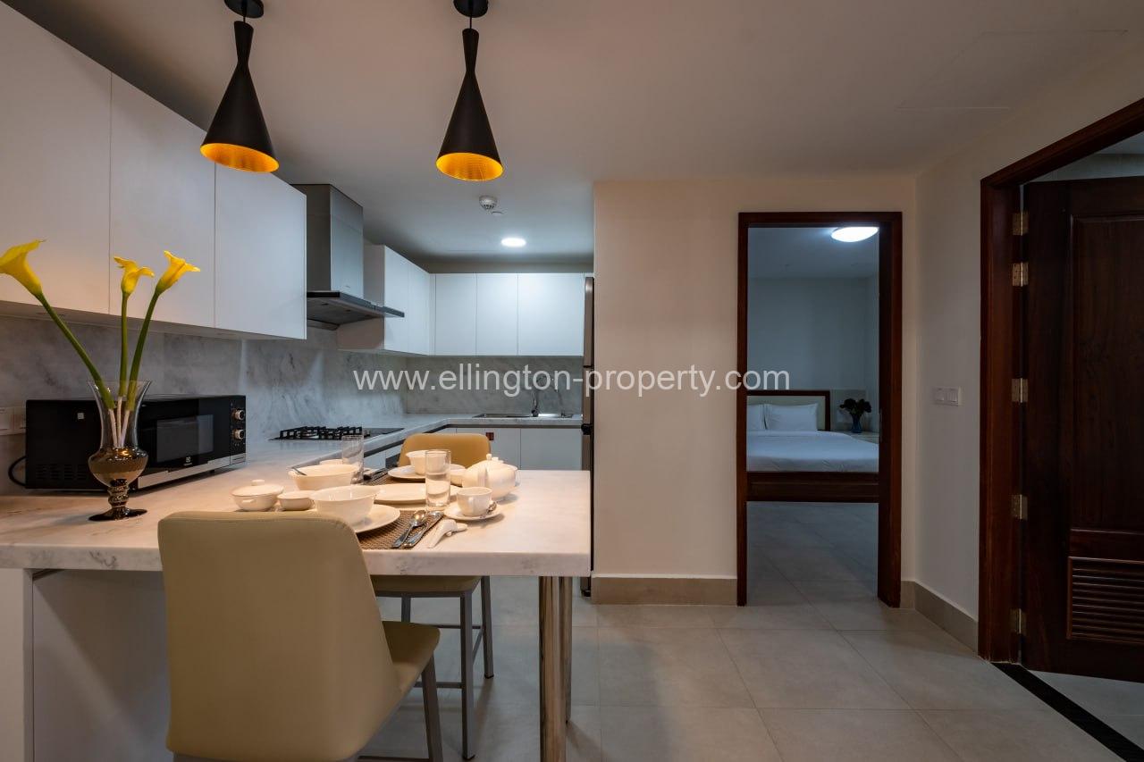 1 Bedroom Service Apartment For Rent In Bkk1 Area - Ellington Property