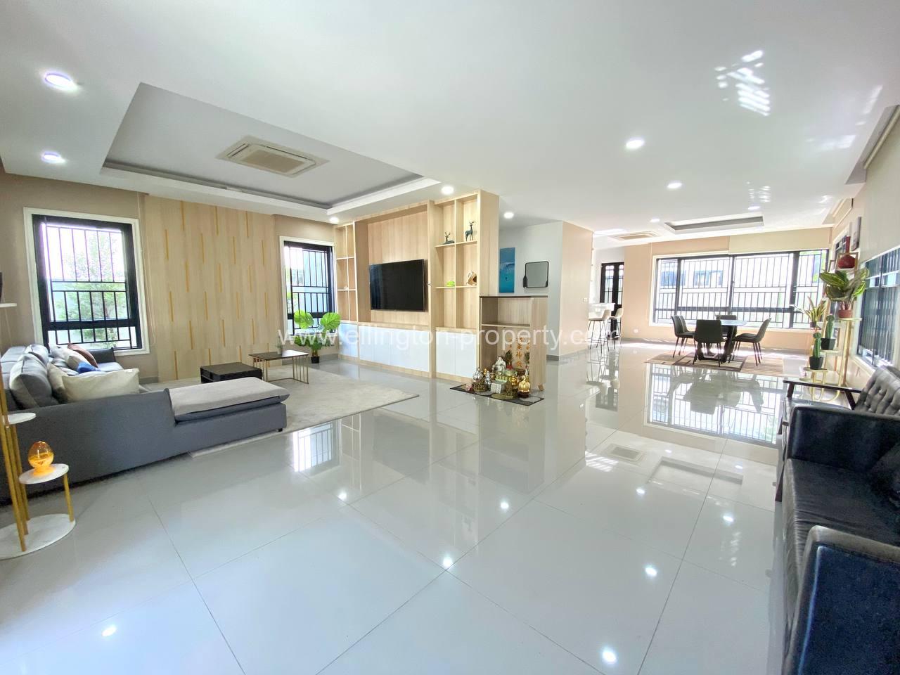 Queen Villa For Rent In Borey Chip Mong 598 - Ellington Property