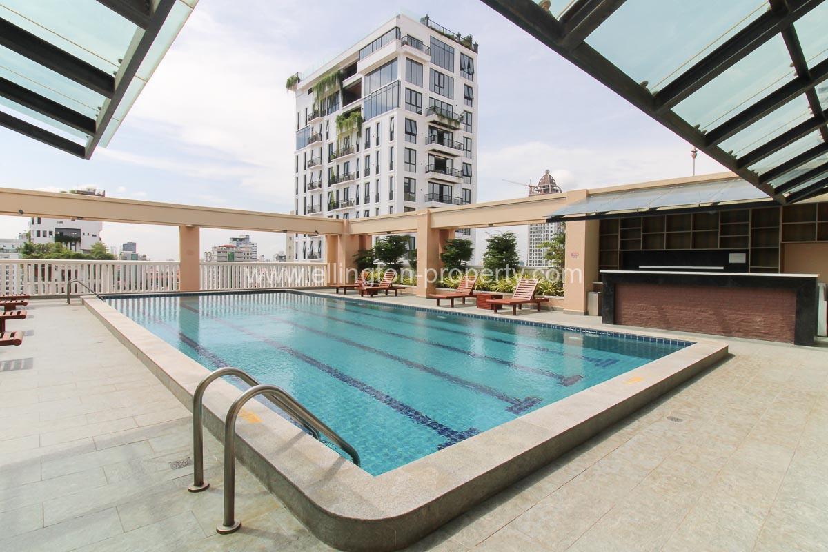 1 Bedroom Service Apartment For Rent In Bkk1 Area - Ellington Property