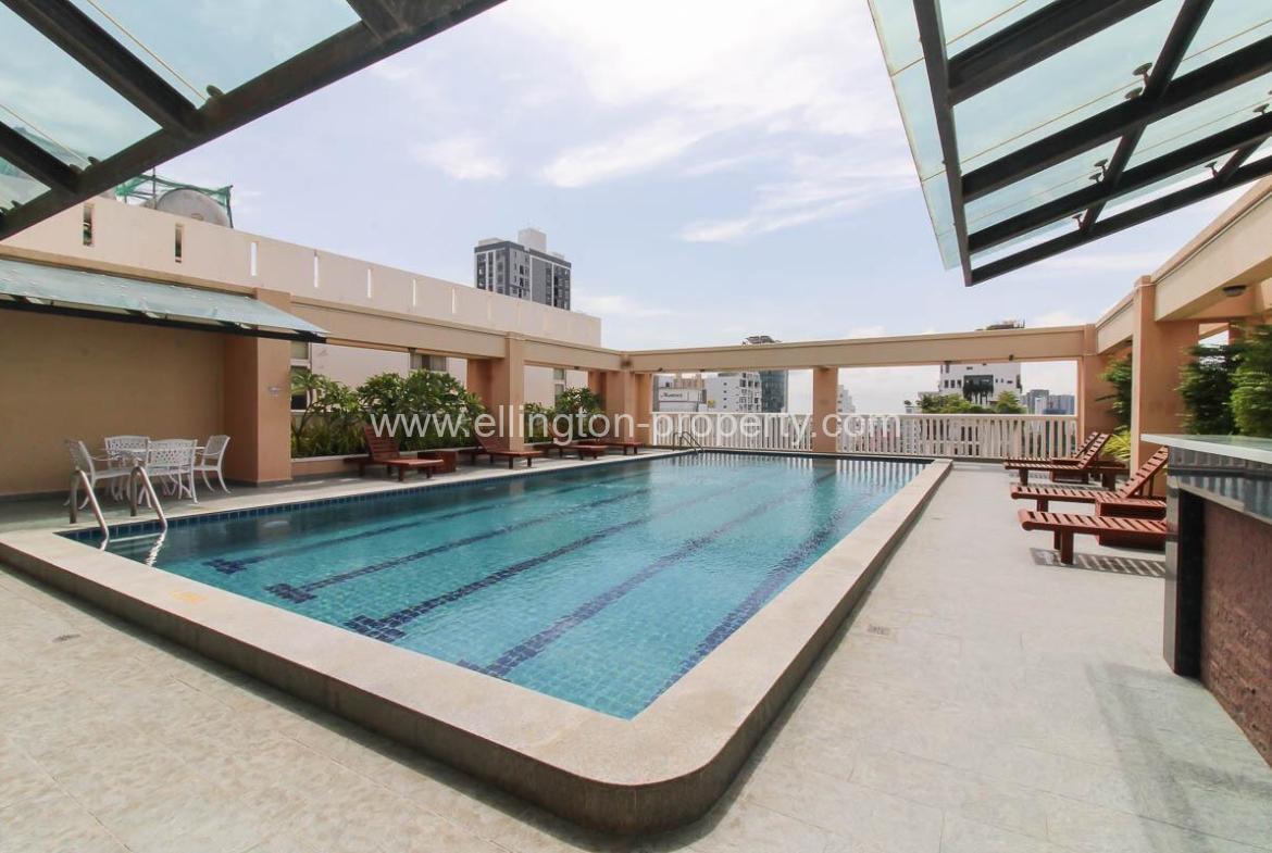 2 Bedrooms Service Apartment For Rent In Bkk1 Area - Ellington Property