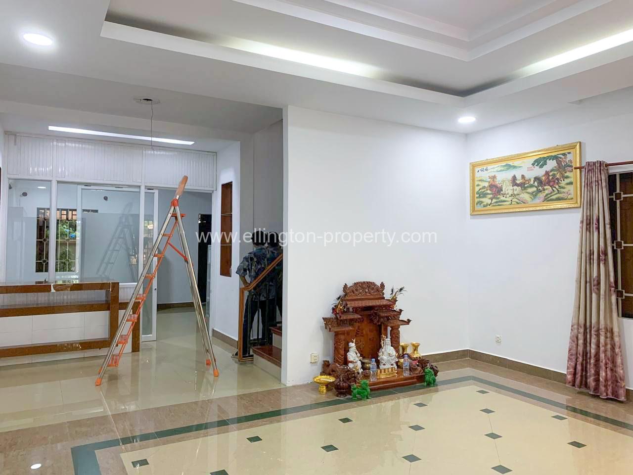 Twin Villa For Rent In Borey Peng Houth Mean Chey - Ellington Property