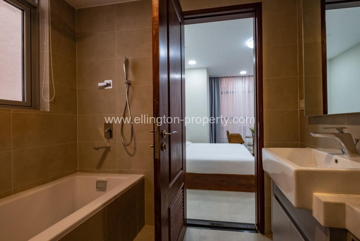 1 Bedroom Service Apartment For Rent In Bkk1 Area - Ellington Property