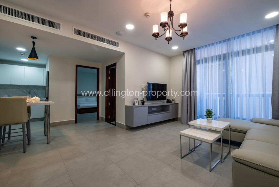 1 Bedroom Service Apartment For Rent In Bkk1 Area - Ellington Property