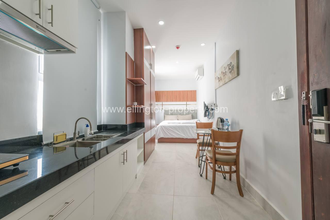 Studio Room Service Apartment For Rent In Daun Penh - Ellington Property