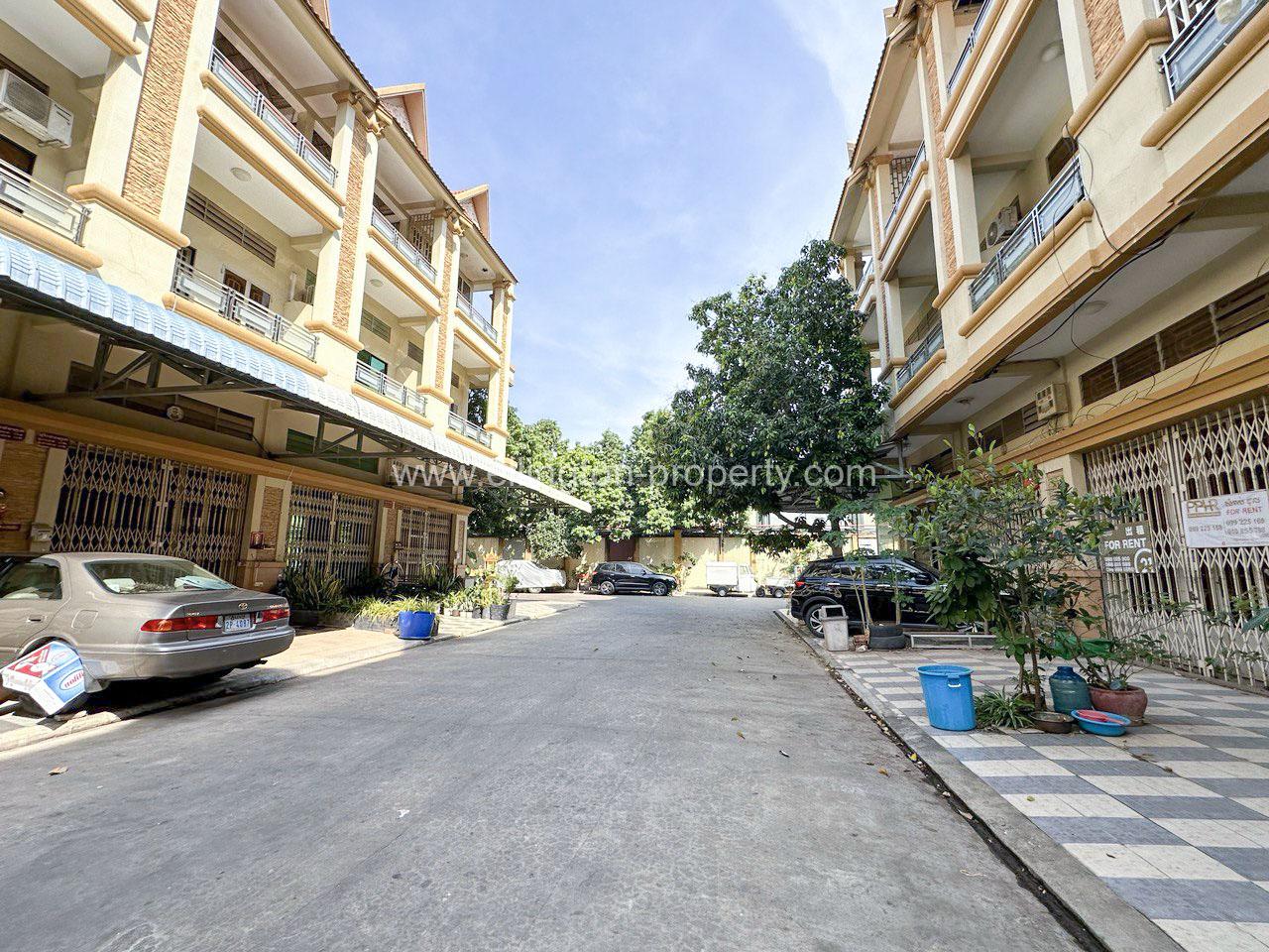 Flat House For Rent In Borey Peng Houth - Ellington Property